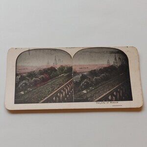 Antique Stereograph Card City of Moscow, Russia